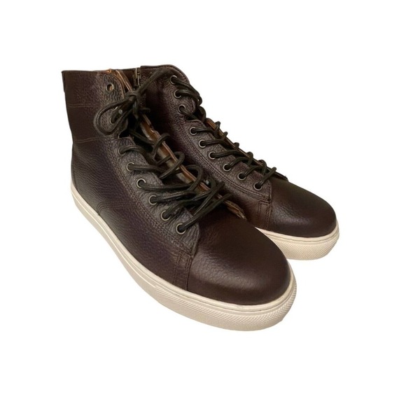 Crown Vintage NEW Brown Waco Sherpa Side Zip Lace Up Sneaker Boot Men's 10 - Picture 1 of 9
